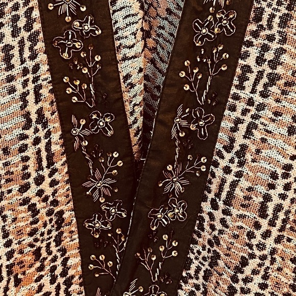 SOFT SURROUNDINGS Korra Tweed Beaded Detail Wrap Size OS NEW $100 - Picture 7 of 8